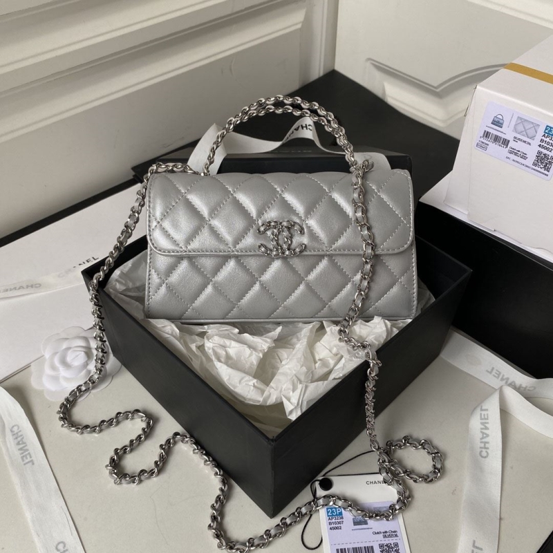 Ch*el top handle bags